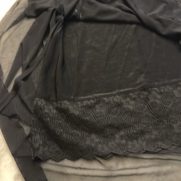 Black layered skirt with asymmetrical hem line and sequin detail - Picture 9 of 13